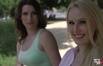 Big boobs Angel Wicky does a hot lesbian sex with a stunning brunette