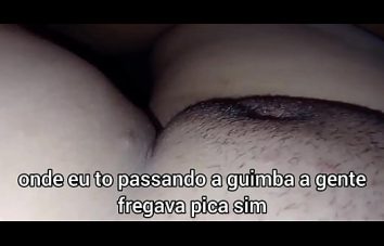 Amor ele gozou na minha buceta, vem limpar agora
